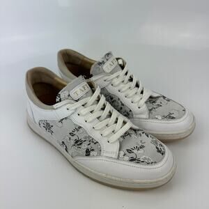 TAFT The Rapido Low Sneaker Mens 10 Eden Blanc Genuine Leather Embroidered Shoes